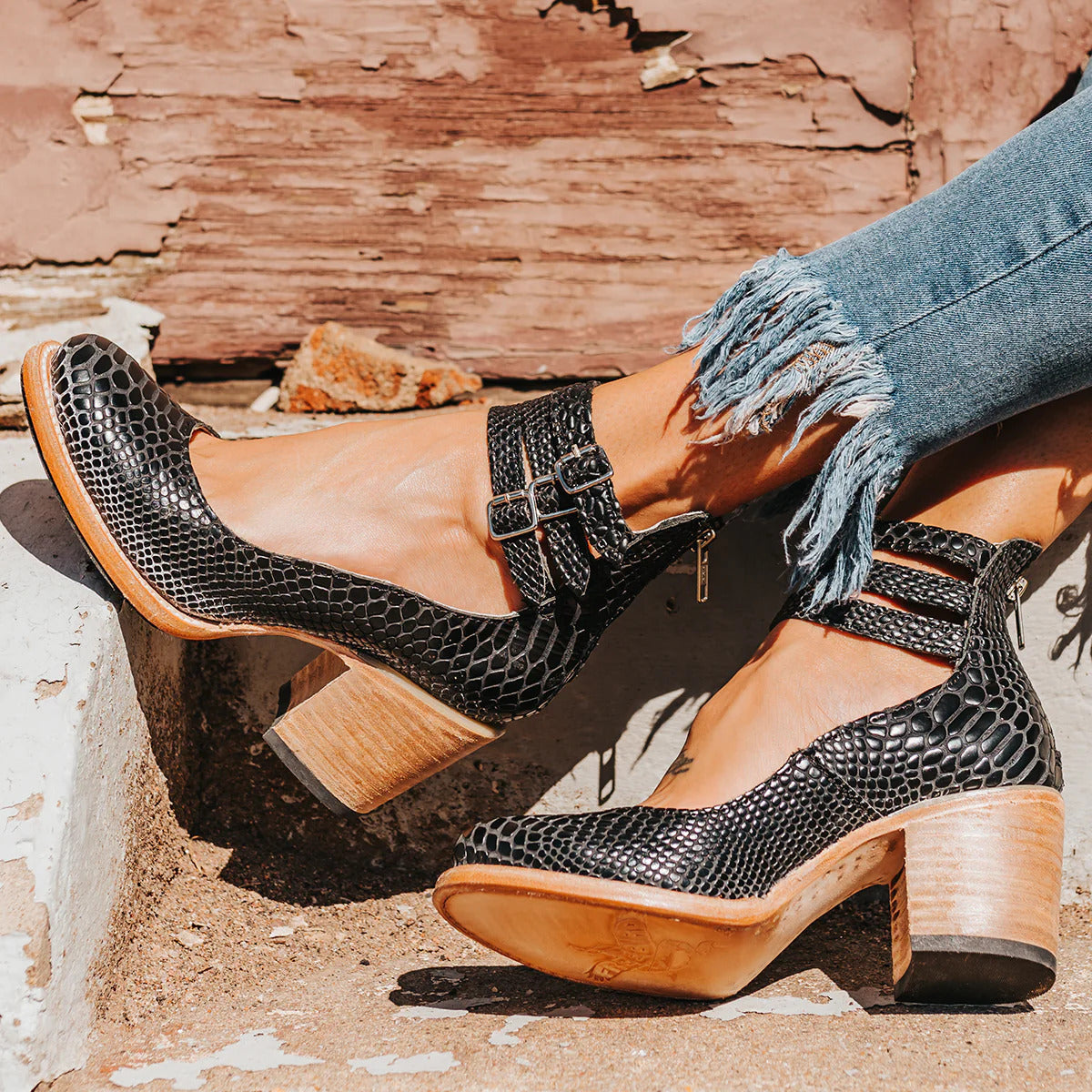Ginevra™ | Multi-strap Heels with Chunky Heel