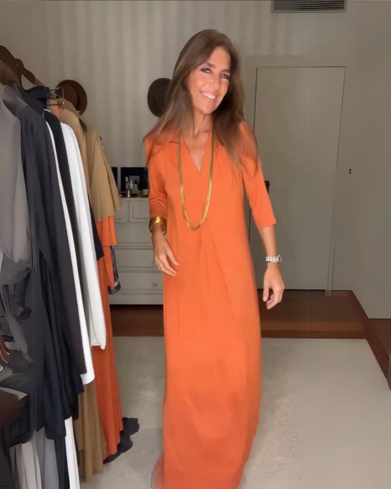 PAMELA - Casual Mid-Season Dress