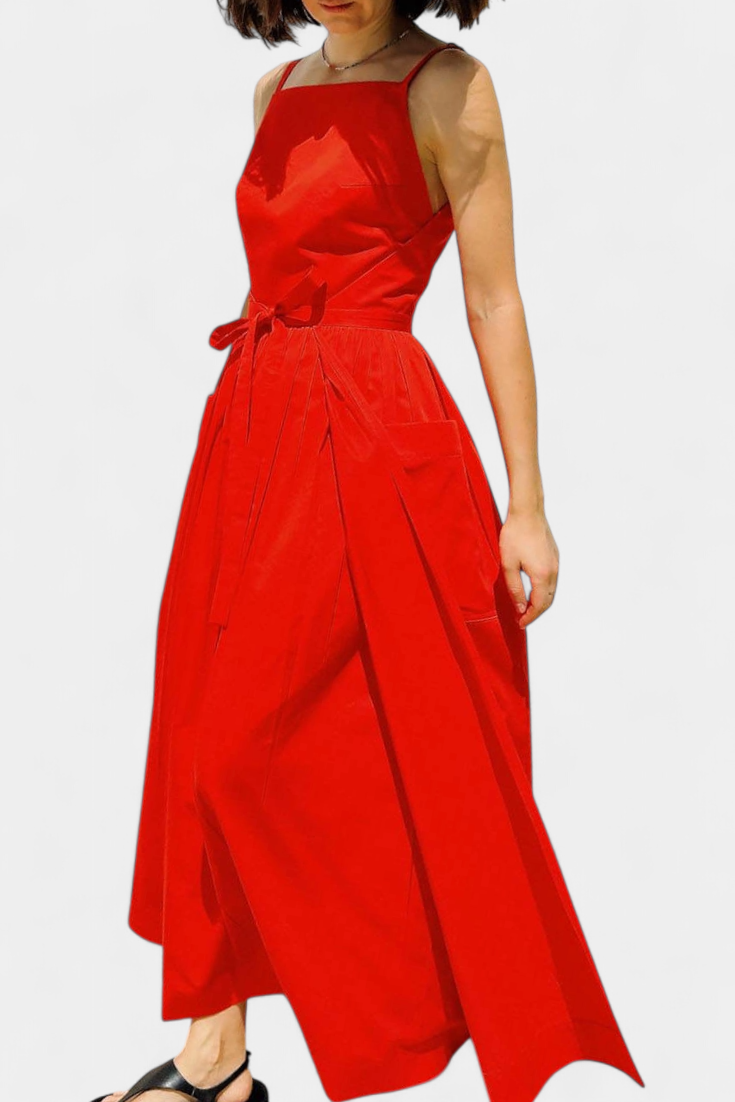 Dezi Strapless Long Dress with Adjustable Side Laces