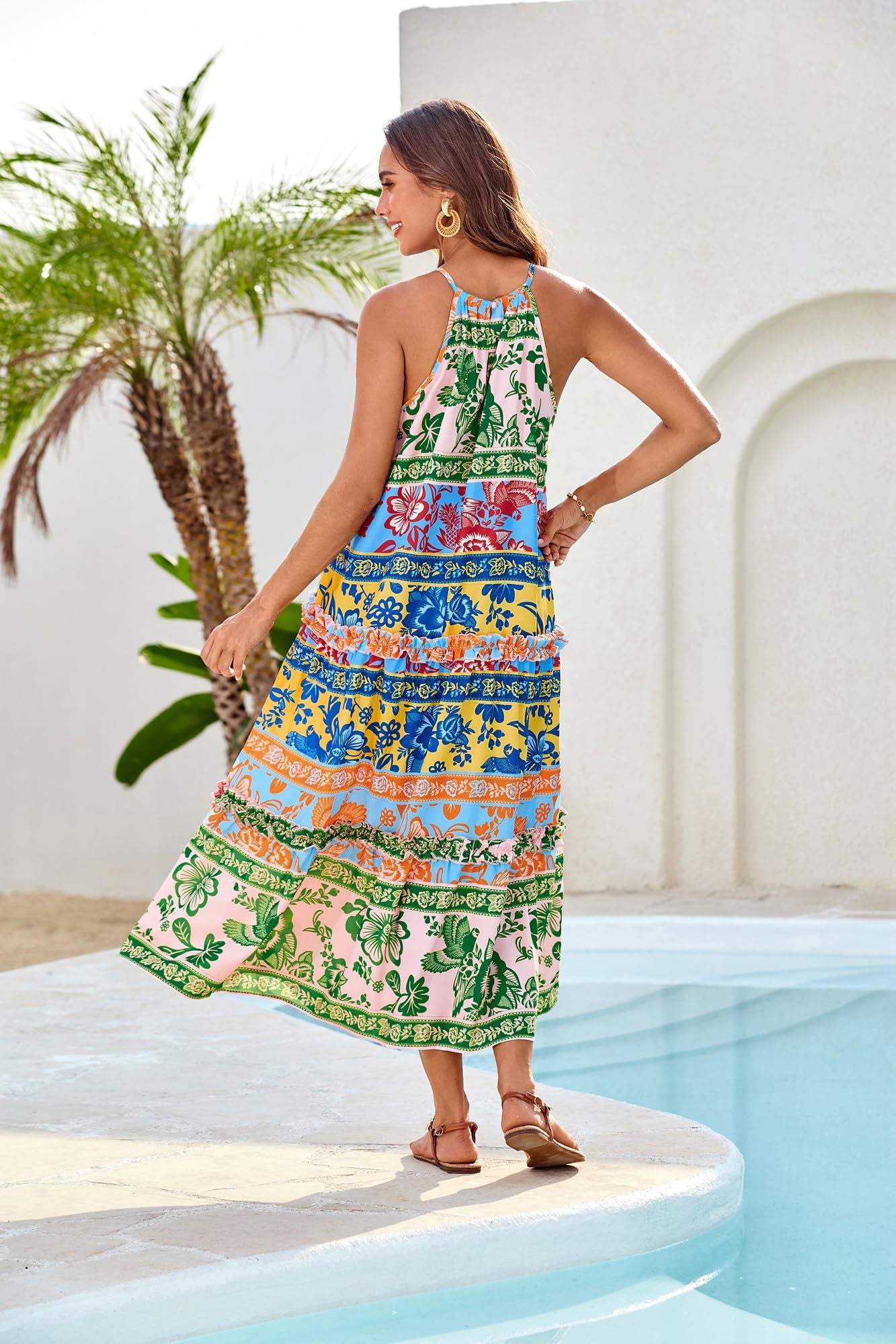 Jessie | Halter Neck Floral Dress - Limited Edition