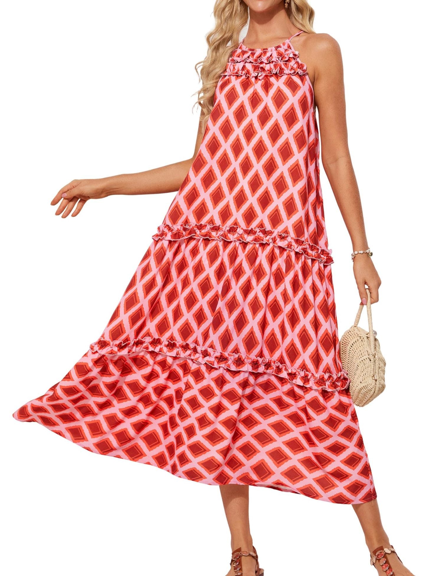 Jessie | Halter Neck Floral Dress - Limited Edition