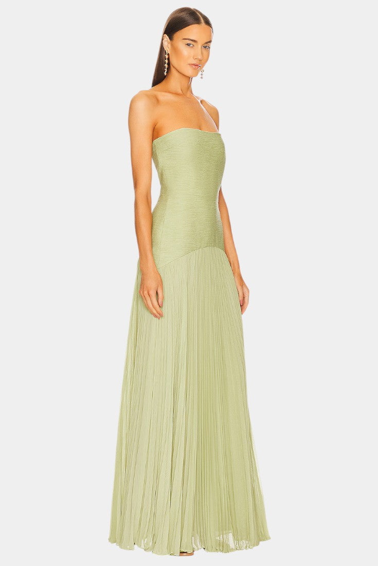 Deia | Chic Maxi Mesh Dress with Bell Sleeves