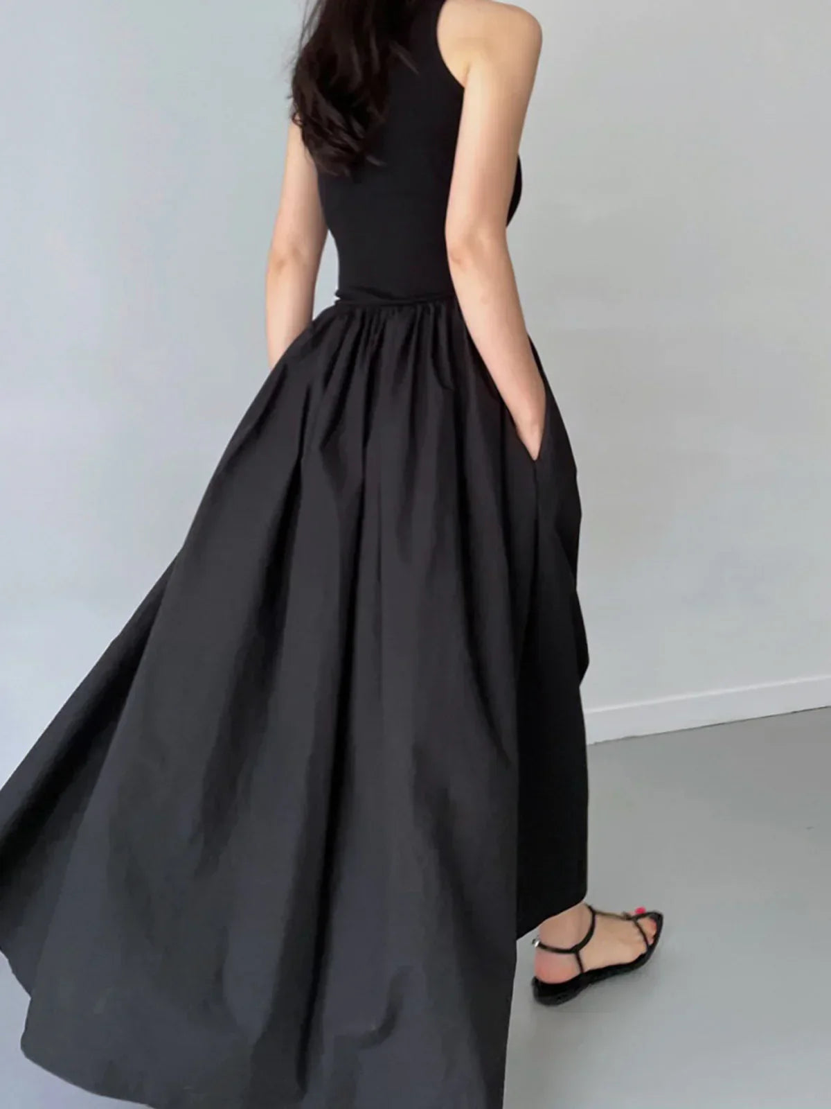 Viktoria® | Leisure Crew Neck Long Dress