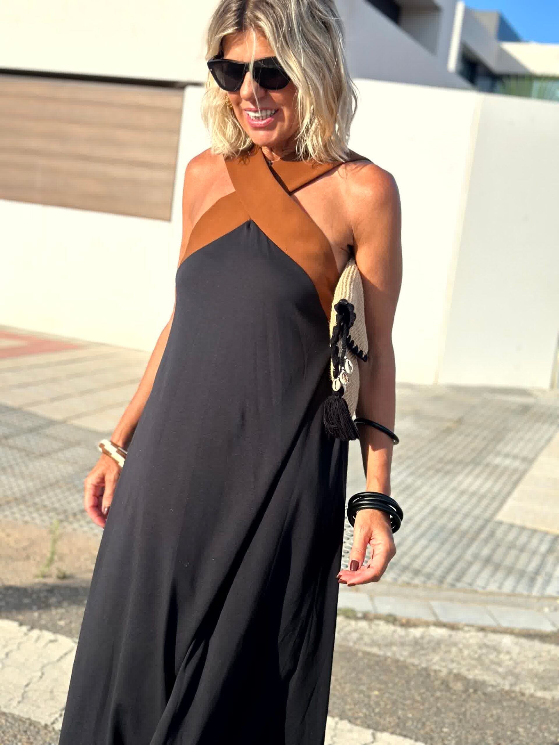 Sienna™ | Elegant Dress with Open Back