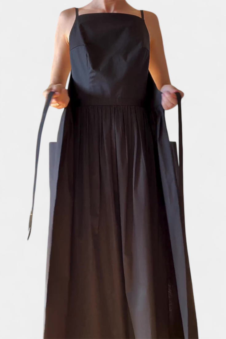 Dezi Strapless Long Dress with Adjustable Side Laces
