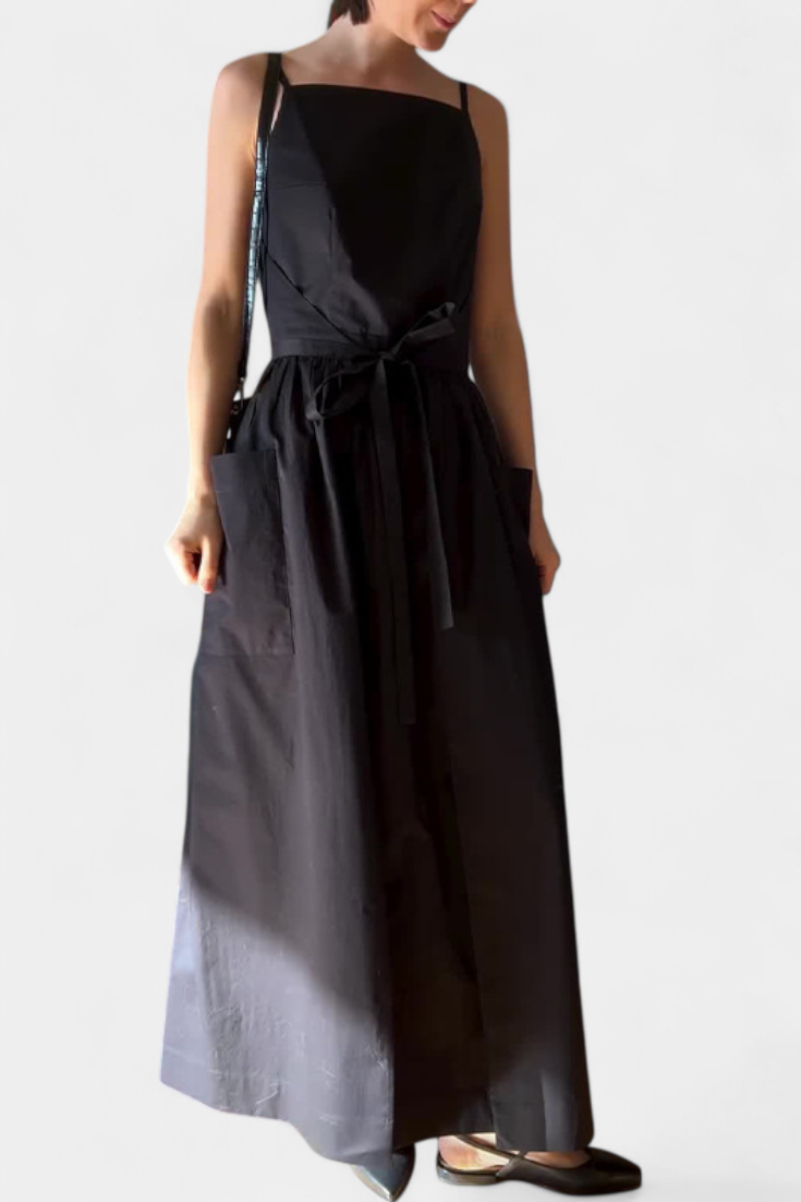 Dezi Strapless Long Dress with Adjustable Side Laces