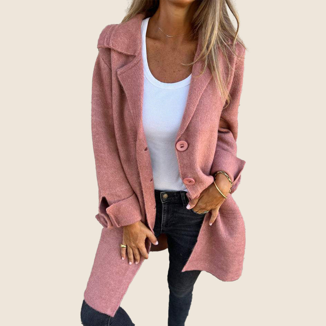 Elvy | Elegant Single-Breasted Jacket