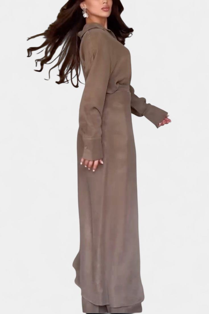 Marisol | Exclusive Set of Loose Shirt and Skirt Pants
