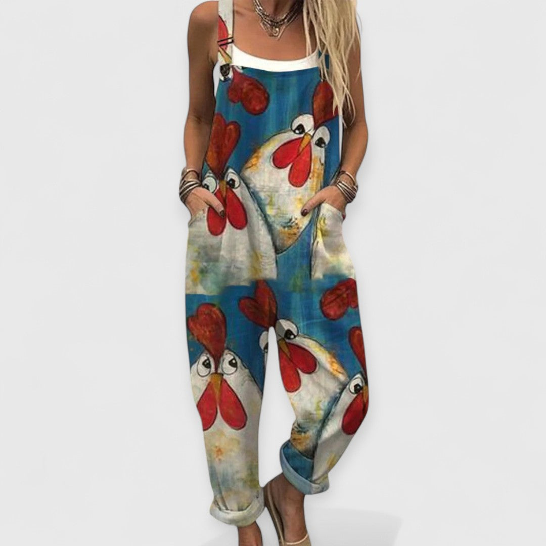 Elise | Vintage Wide-Leg Jumpsuit