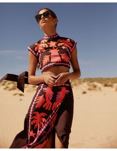 Katia - Printed Top and Skirt Set