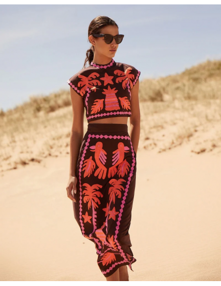 Katia - Printed Top and Skirt Set