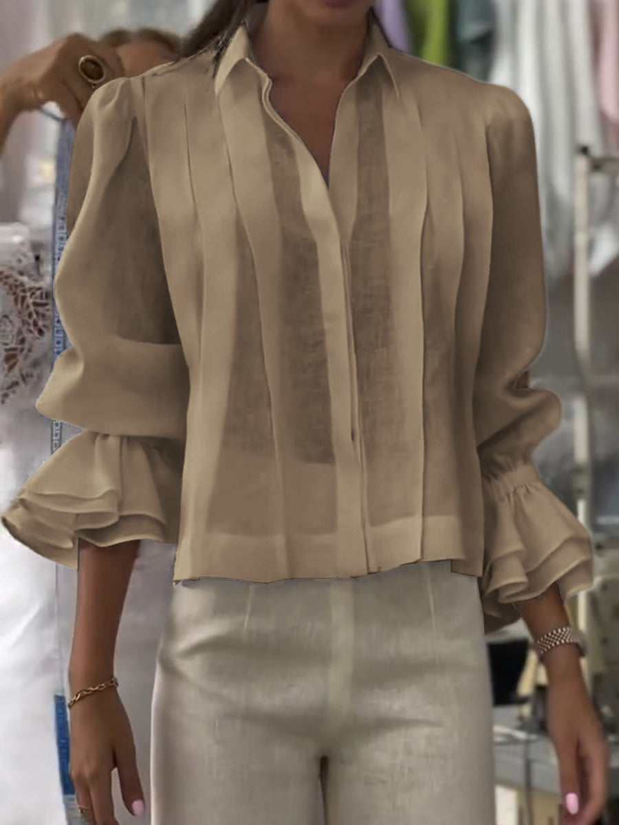 Verena – Blouse with Lapel Lumière