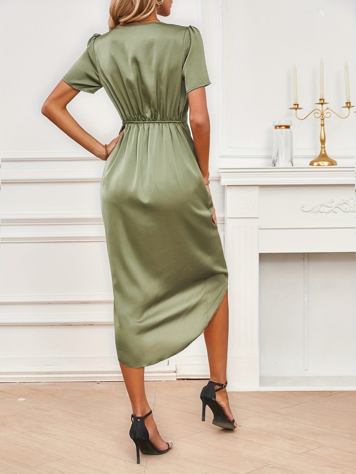 Floryn™ | Elegant Wrap Dress in Silk