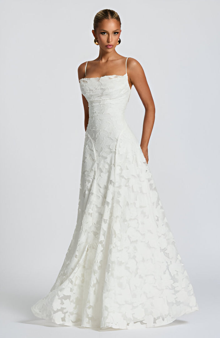 Francisa™ | Charming Long Lace Dress