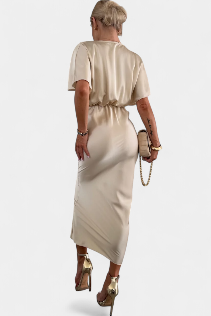 Emryn Soft Dress with Cross Knot