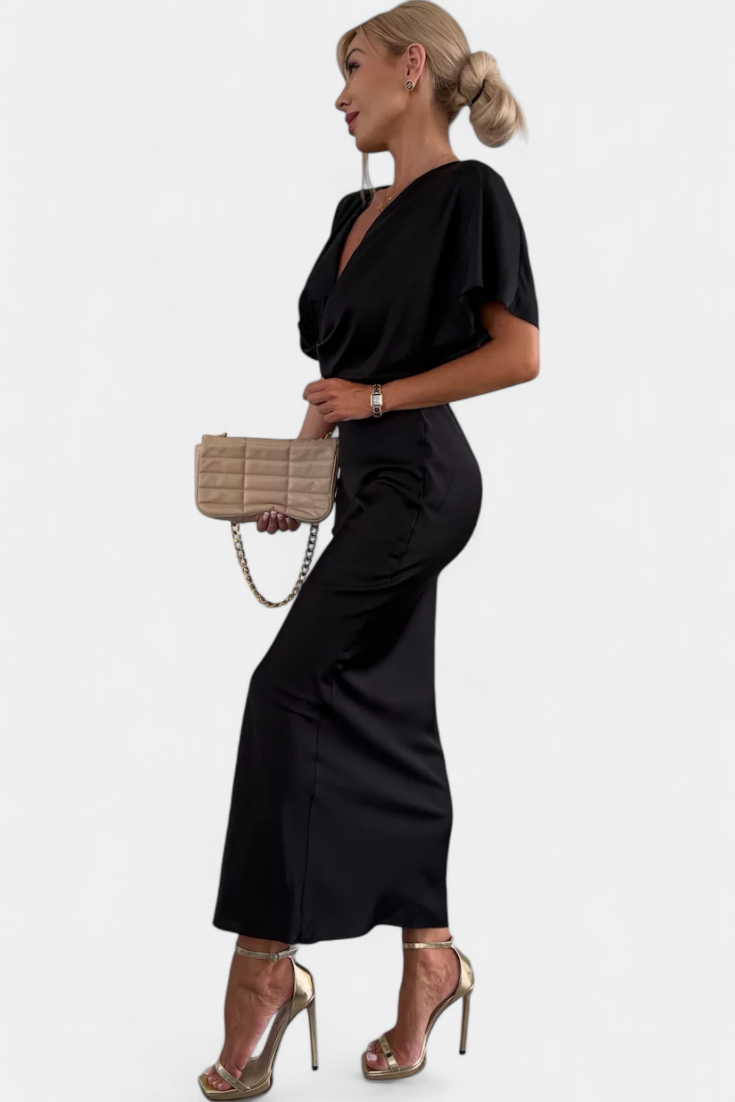 Emryn Soft Dress with Cross Knot