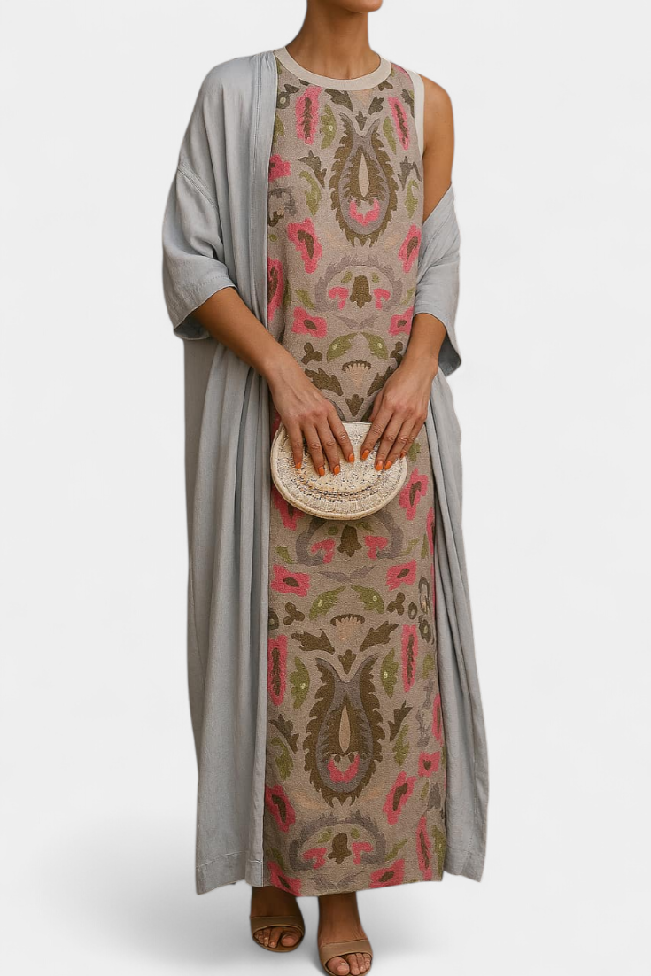Elegant Alice Evening Dress with Stole