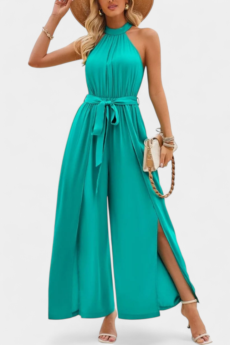 Nyree Asymmetrical Cut-Out Dress with Bow Sleeve