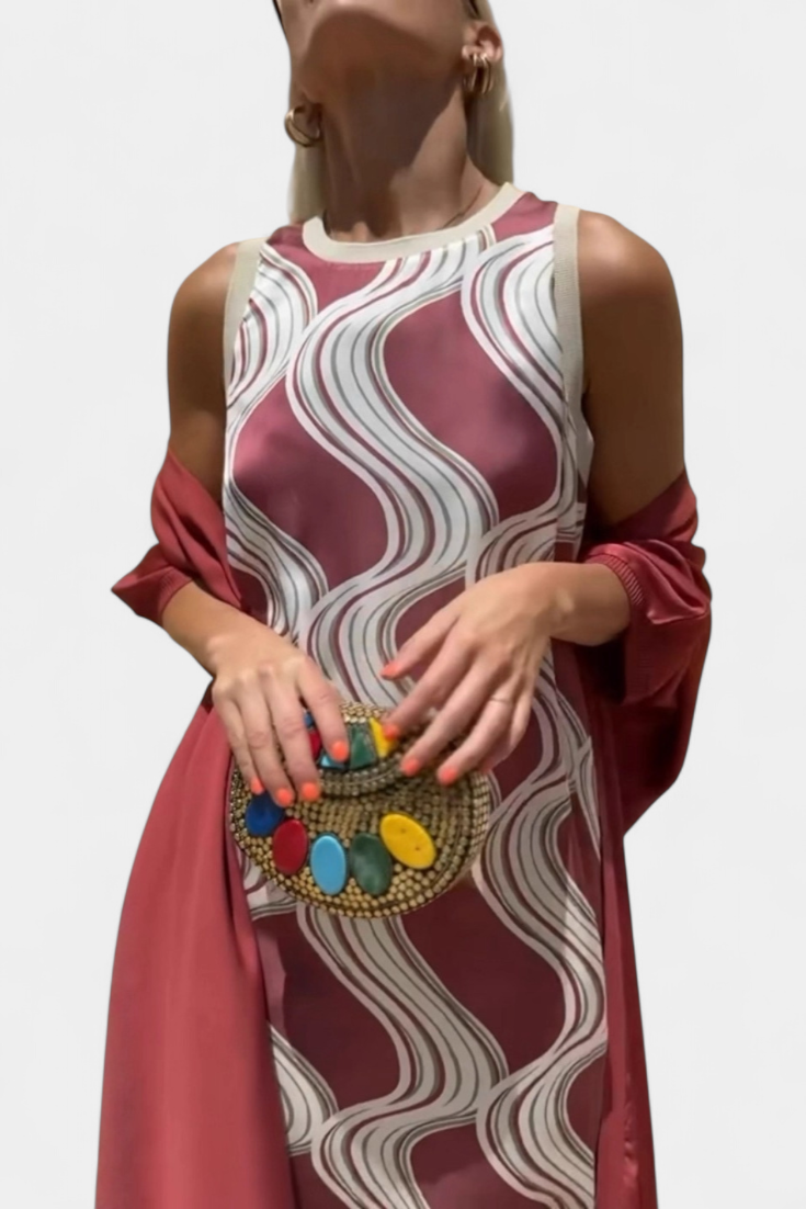 Elegant Alice Evening Dress with Stole