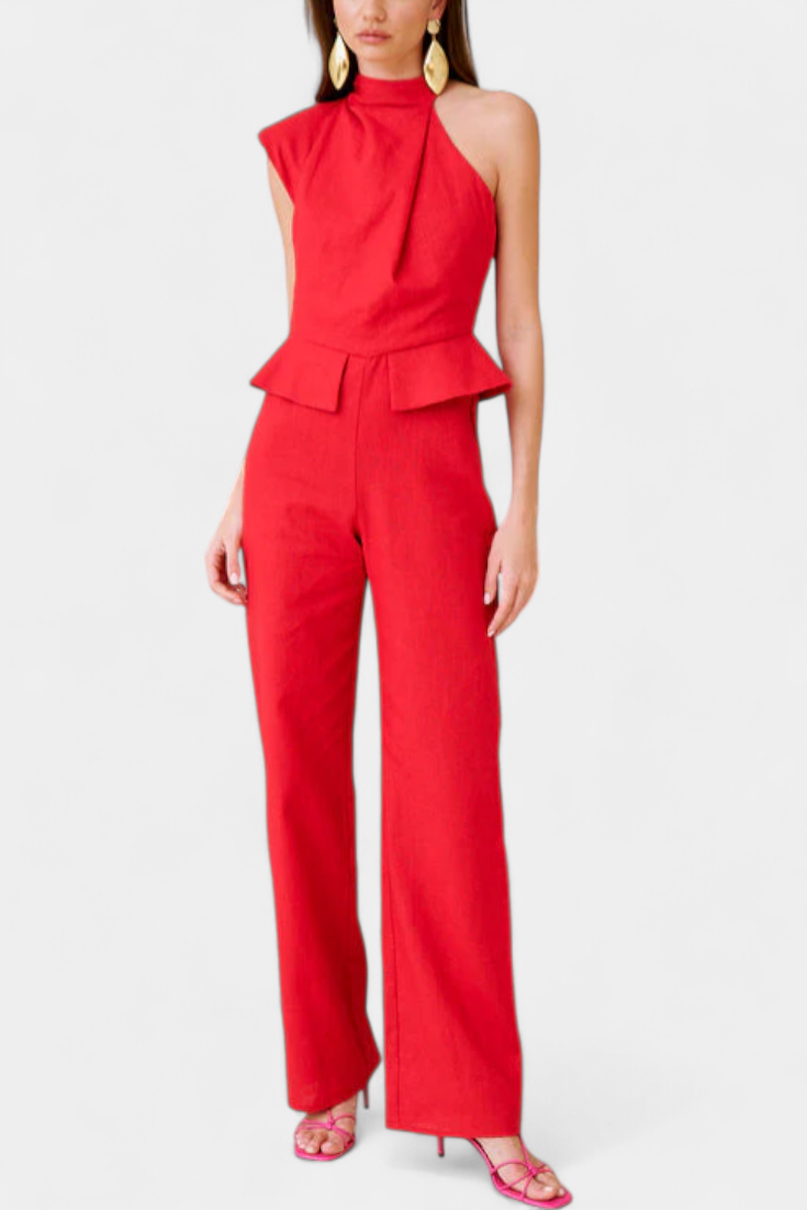 Nerida Asymmetrical Long Jumpsuit