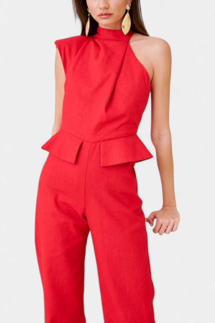 Nerida Asymmetrical Long Jumpsuit