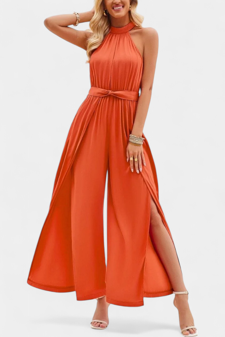 Nyree Asymmetrical Cut-Out Dress with Bow Sleeve