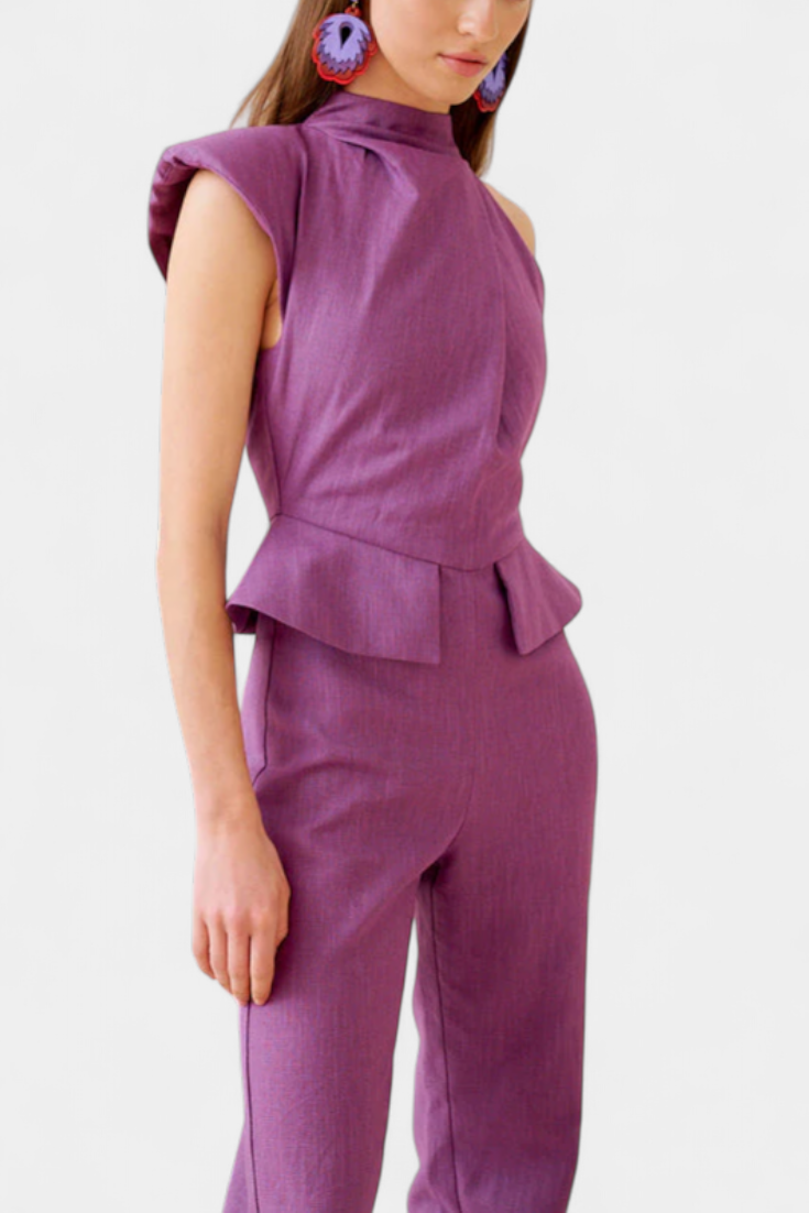 Nerida Asymmetrical Long Jumpsuit