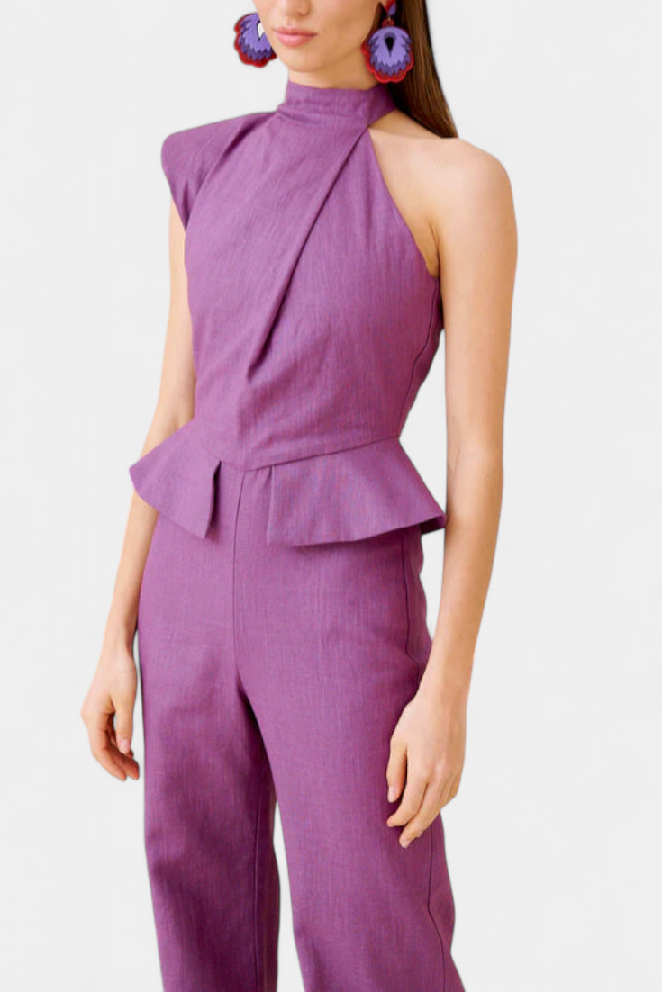 Nerida Asymmetrical Long Jumpsuit