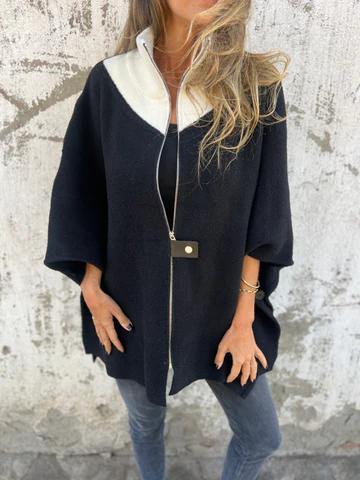 Alessia | Stand Collar Half Zip Jacket - Limited Edition