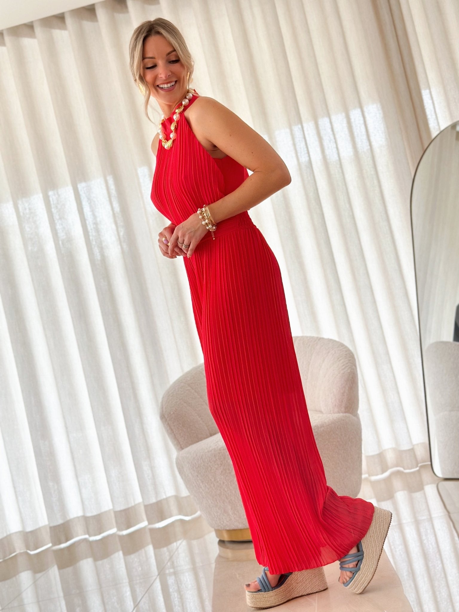 The Bircan Red Jumpsuit