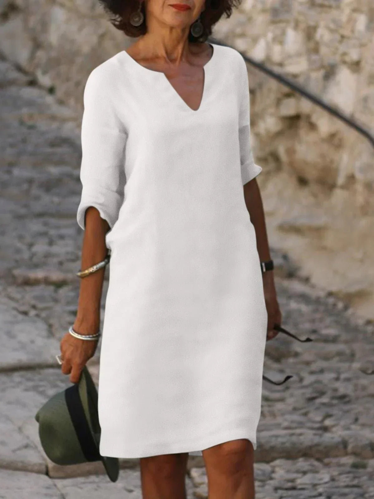 Saoirse | V-neck dress that conceals the belly