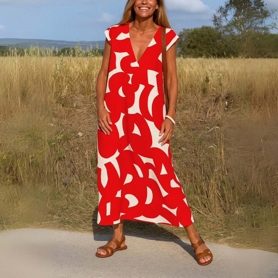 Valérie™ | Effortless V-Neck Dress