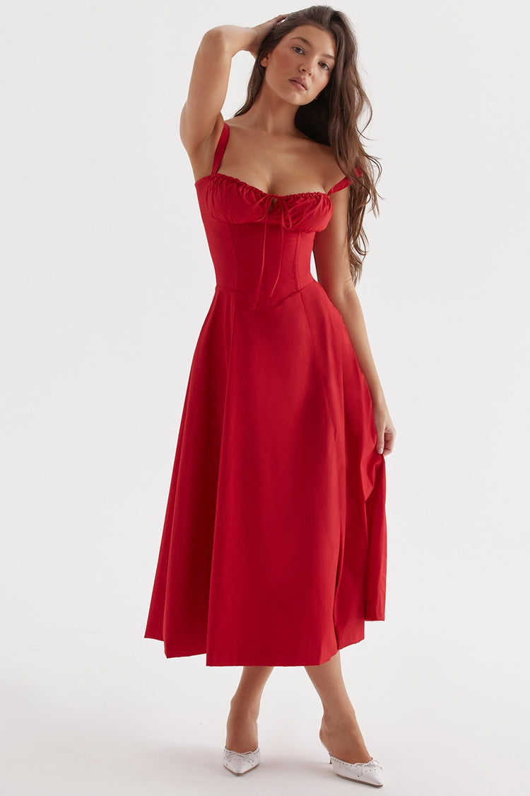 Zane® | SHANA Pink floral corset dress