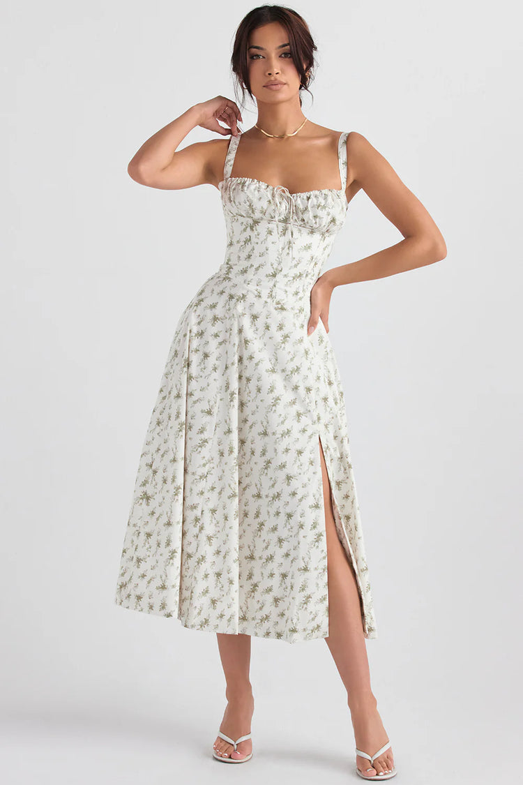 Zane® | SHANA Pink floral corset dress