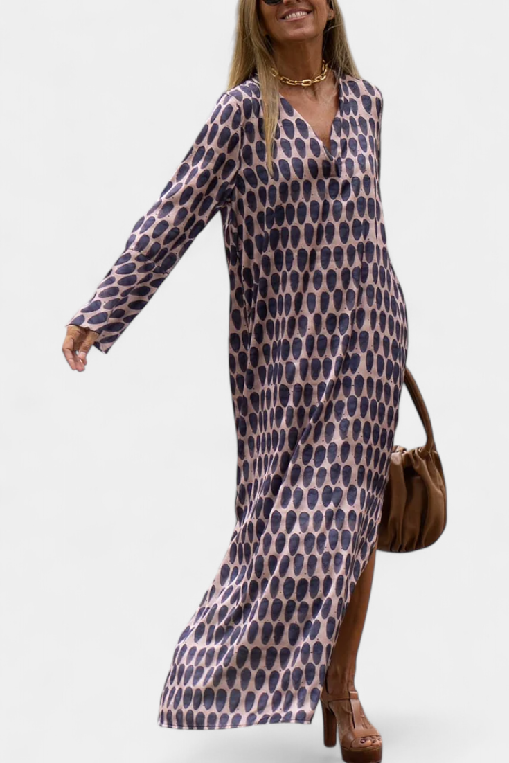 Brisa Long Geometric Dress - Limited Edition