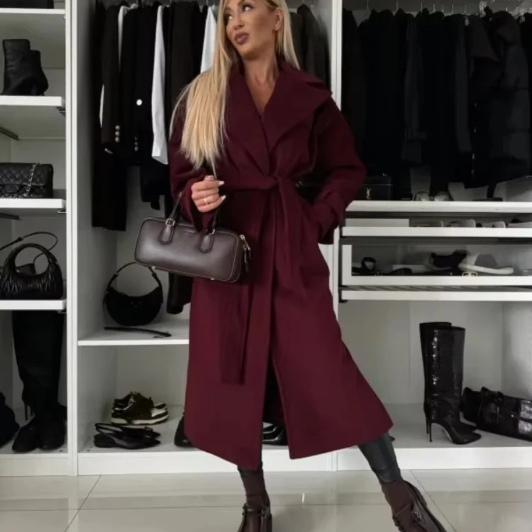 Zenaida | Elder Burgundy Coat
