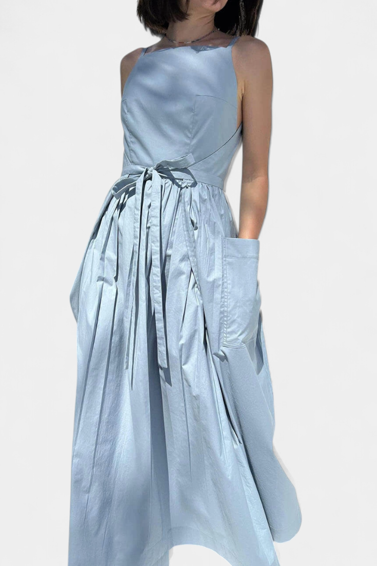 Dezi Strapless Long Dress with Adjustable Side Laces