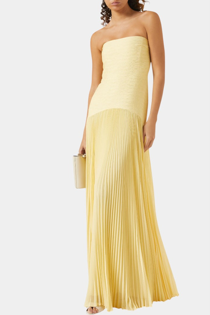 Deia | Chic Maxi Mesh Dress with Bell Sleeves