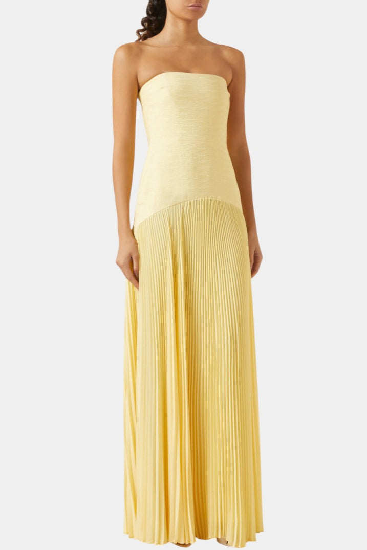 Deia | Chic Maxi Mesh Dress with Bell Sleeves