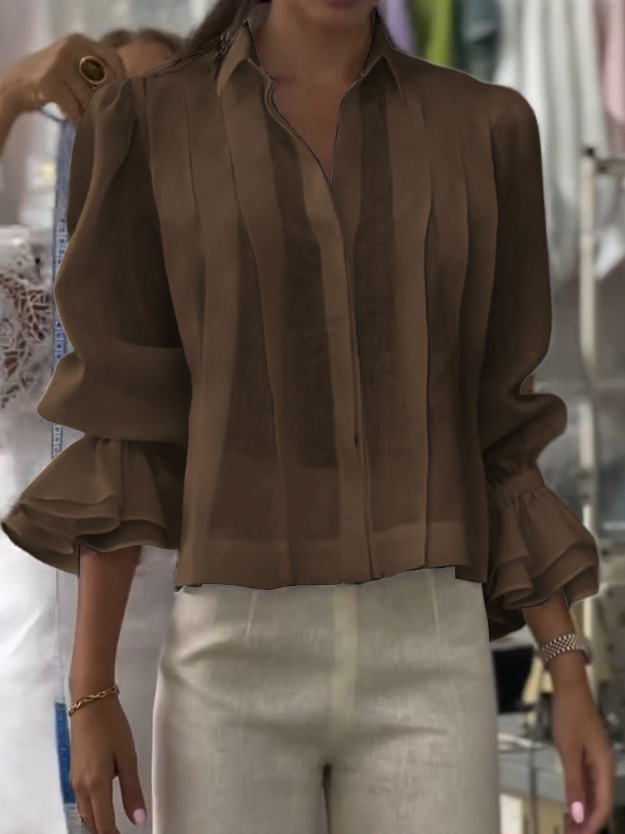 Verena – Blouse with Lapel Lumière