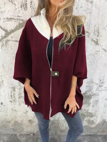 Alessia | Stand Collar Half Zip Jacket - Limited Edition