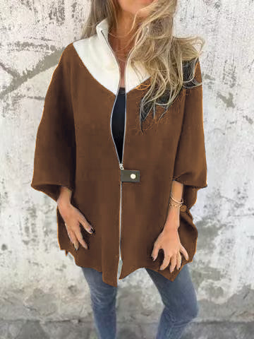 Alessia | Stand Collar Half Zip Jacket - Limited Edition