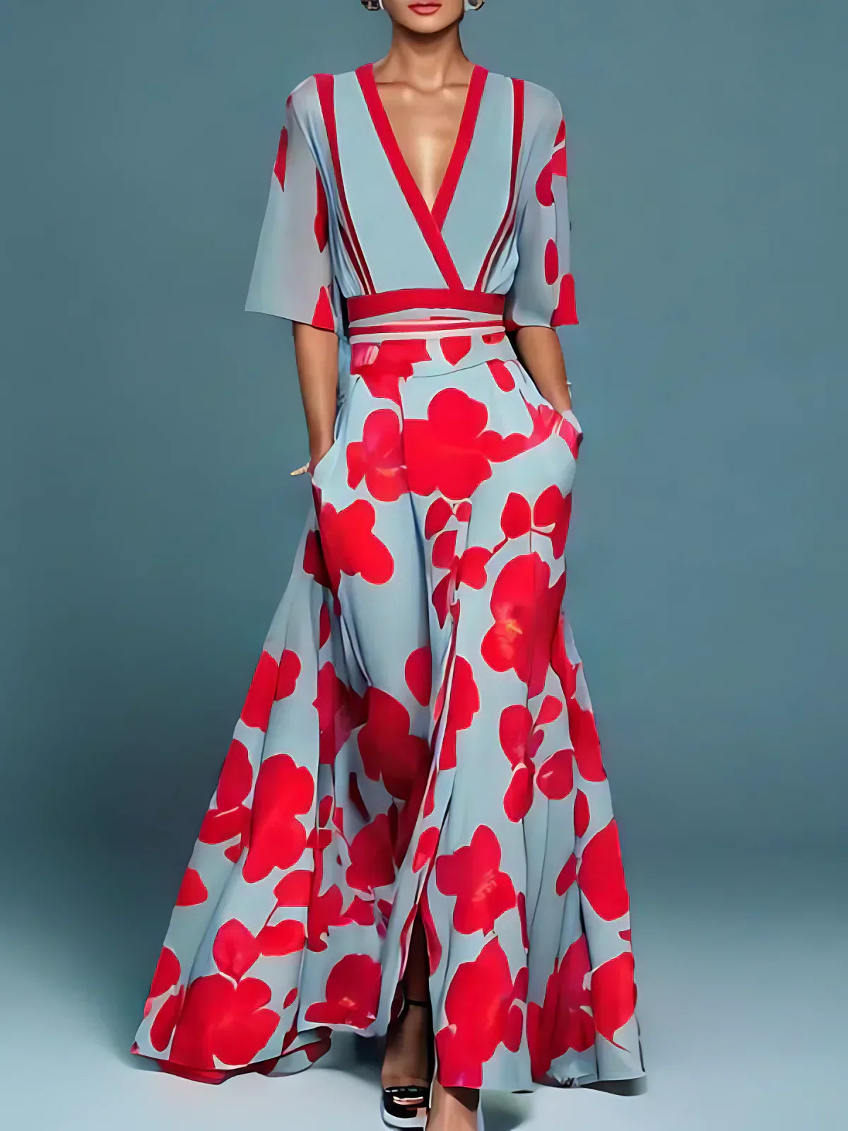 Brooklyn® | Everly Floral Wrap Dress