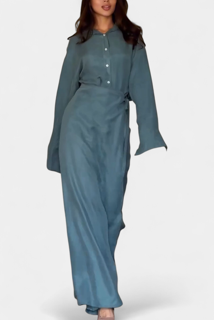 Marisol | Exclusive Set of Loose Shirt and Skirt Pants