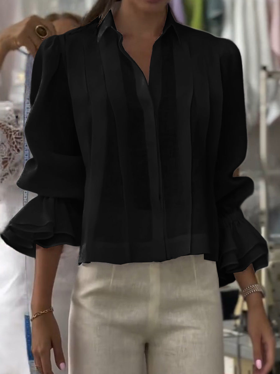 Verena – Blouse with Lapel Lumière