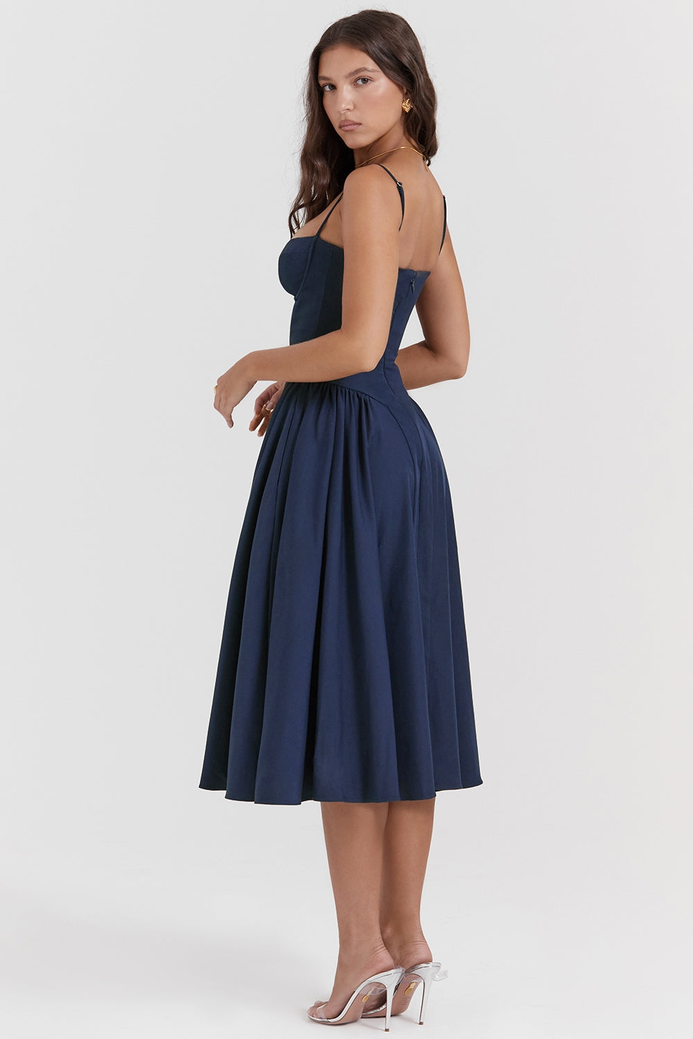 Marina | Midi Dress with Thin Straps
