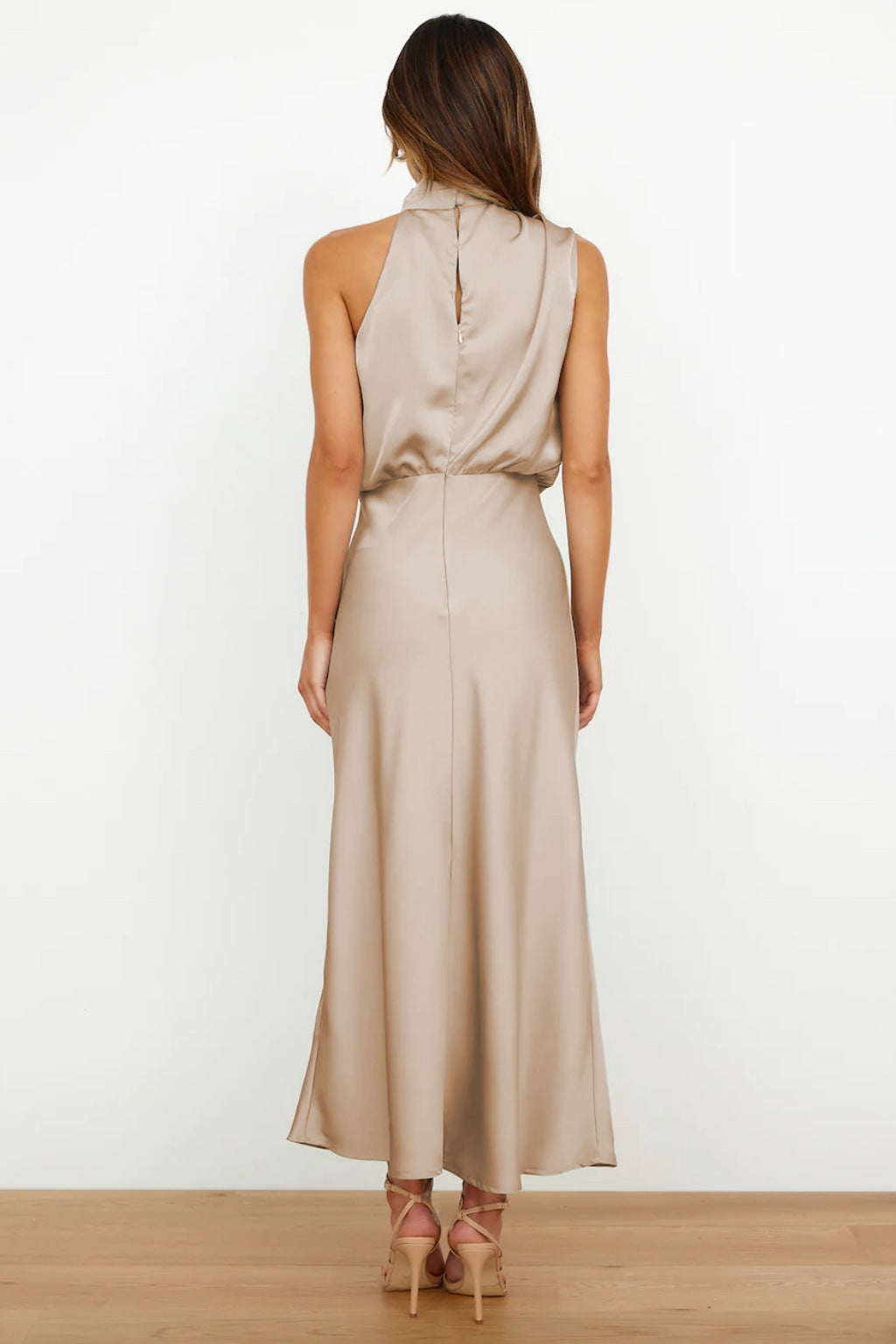 Sophia® | Carlina Satin Maxi Dress