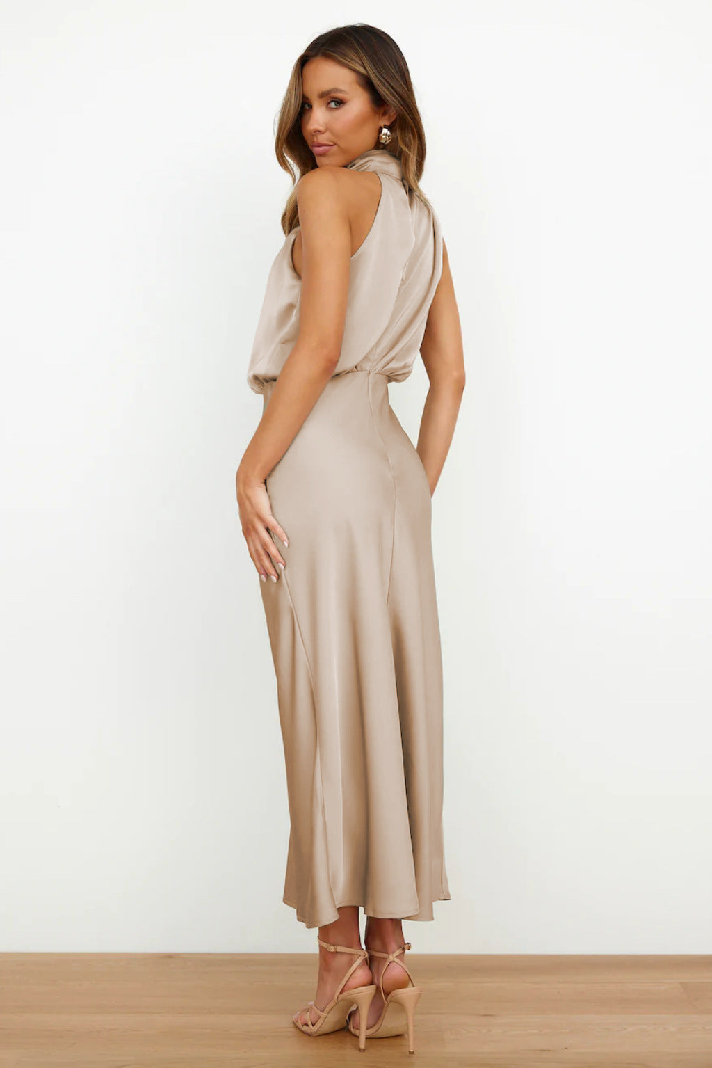 Sophia® | Carlina Satin Maxi Dress