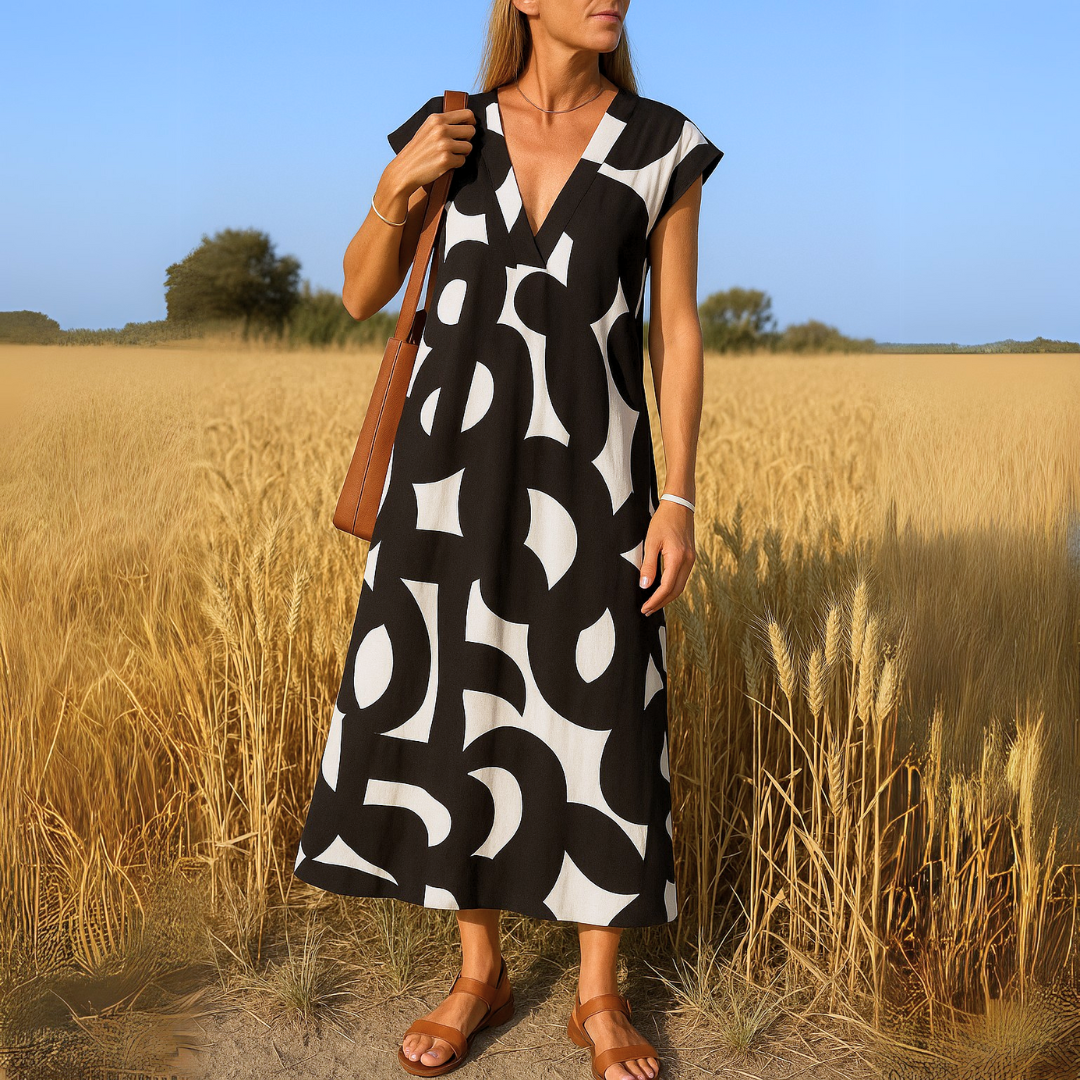 Valérie™ | Effortless V-Neck Dress