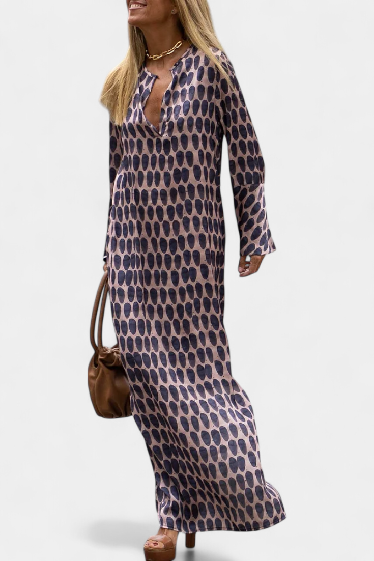 Brisa Long Geometric Dress - Limited Edition